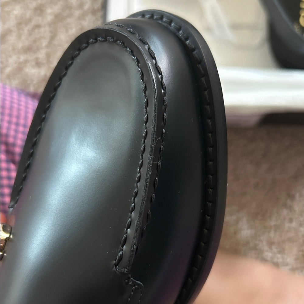 CHANEL Black Slingback Loafers. 7.5 - Picture 15 of 17